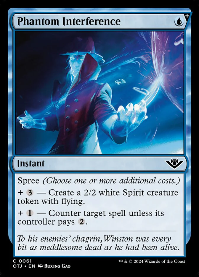 Phantom Interference 61/286 (Outlaws of Thunder Junction)  - Foil