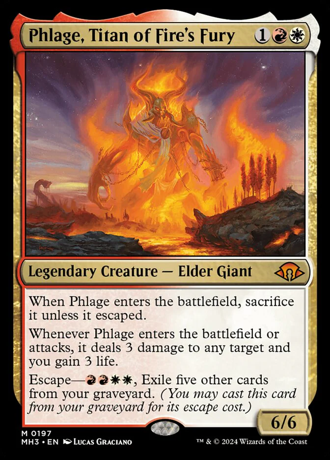 Phlage, Titan of Fire's Fury 197 (Modern Horizons 3)