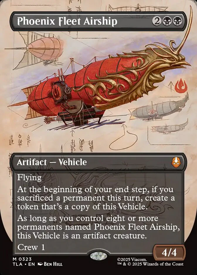Phoenix Fleet Airship 323/286 (Avatar: The Last Airbender)  - Borderless Foil