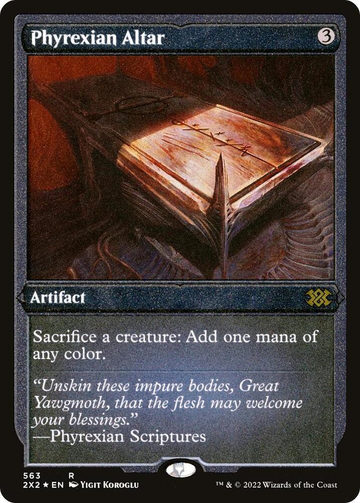 Phyrexian Altar Foil Etched 563 (Double Masters 2022)  - Foil