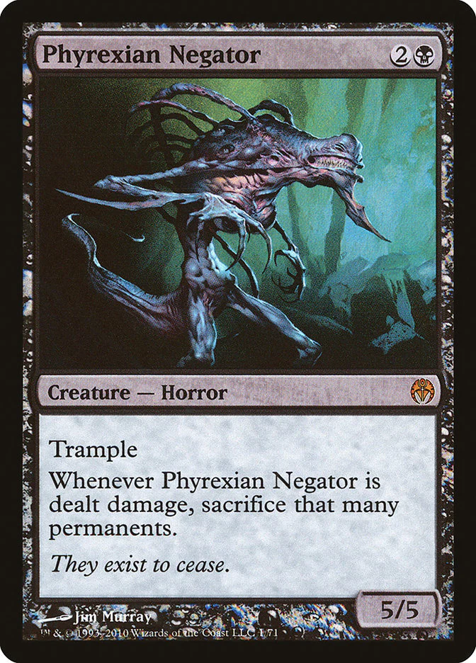 Phyrexian Negator 1/71 (Duel Decks: Phyrexia vs. the Coalition)  - Foil