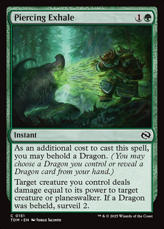 Piercing Exhale 151/291 (Tarkir: Dragonstorm)  - Foil