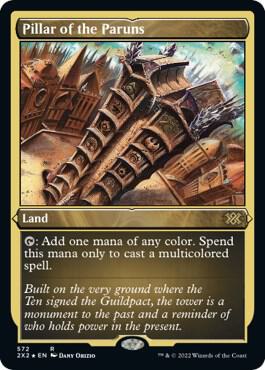 Pillar of the Paruns Foil Etched 572 (Double Masters 2022)  - Foil