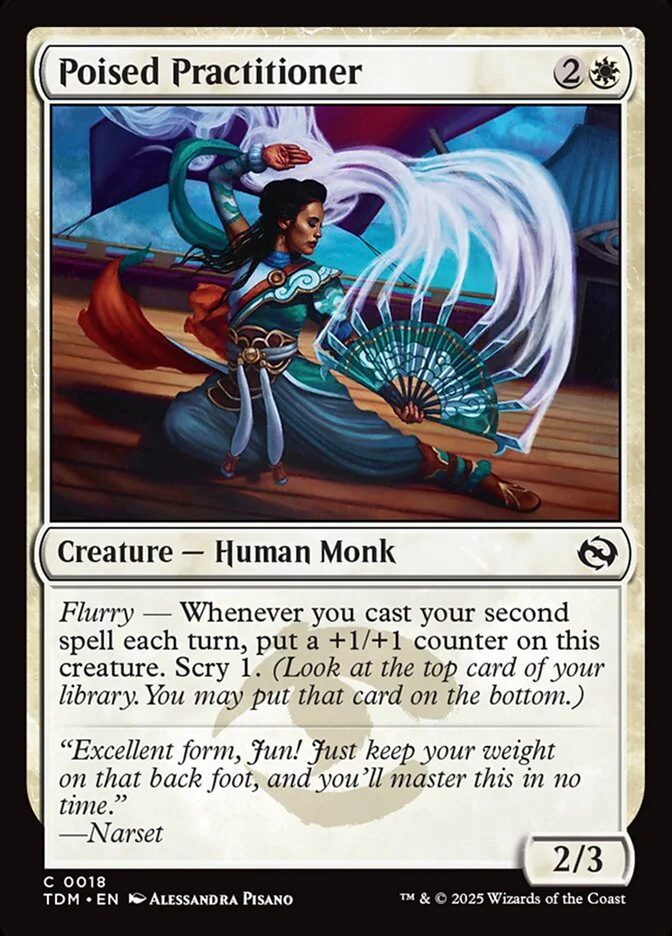 Poised Practitioner 18/291 (Tarkir: Dragonstorm)  - Foil