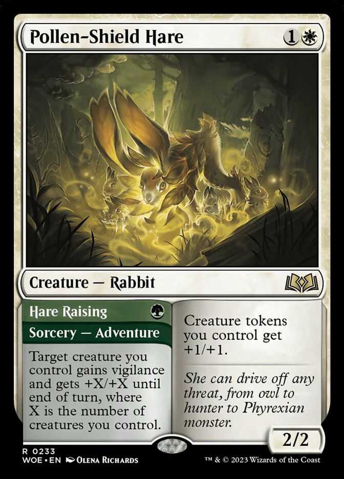 Pollen-Shield Hare // Hare Raising 233/276 (Wilds of Eldraine)
