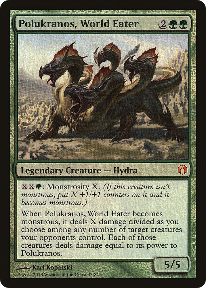 Polukranos World Eater 43/81 (Duel Decks: Heroes vs. Monsters)  - Foil