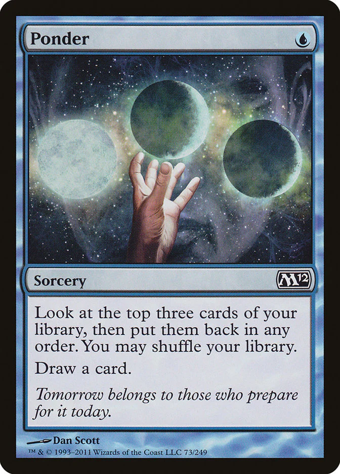 Ponder 73 (Magic 2012 (M12))  - Foil