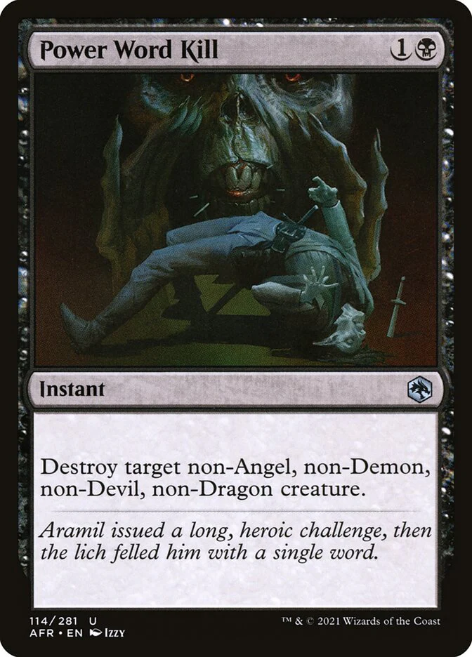 Power Word Kill 114/281 (Adventures in the Forgotten Realms)  - Foil