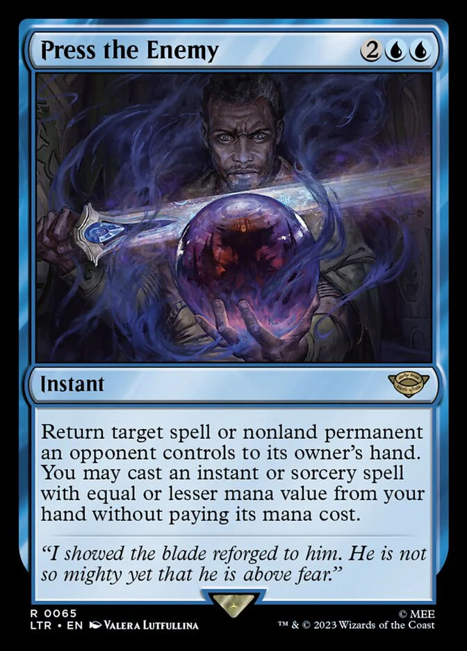 Press the Enemy 65/281 (Universes Beyond: The Lord of the Rings: Tales of Middle-earth)  - Foil