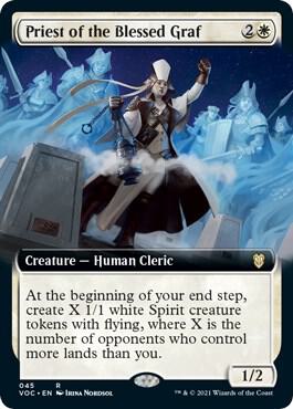 Priest of the Blessed Graf Extended Art 45/38 (Commander: Innistrad: Crimson Vow)