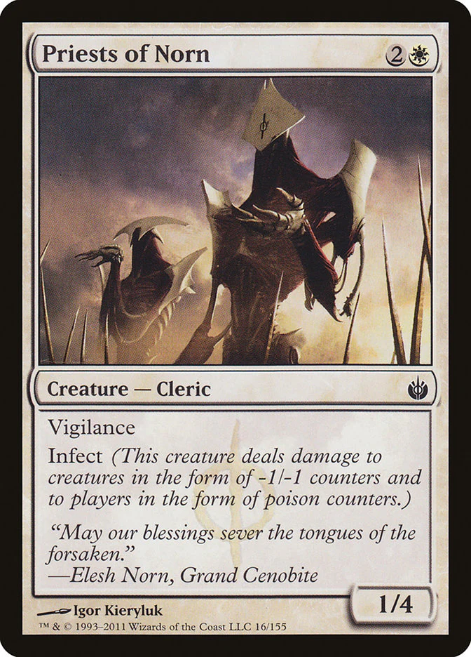 Priests of Norn 16/155 (Mirrodin Besieged)  - Foil
