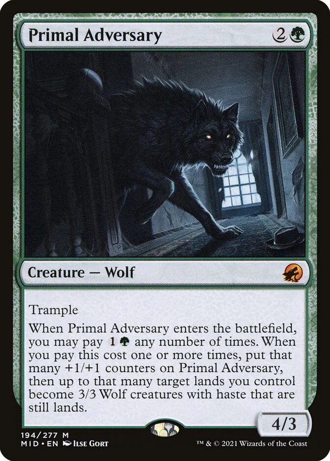 Primal Adversary 194 (Innistrad: Midnight Hunt)