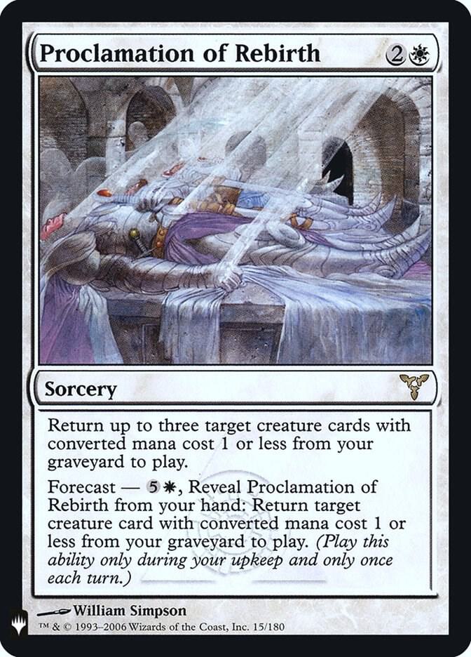 Proclamation of Rebirth DIS-15/5075 (The List Reprints)  - Foil