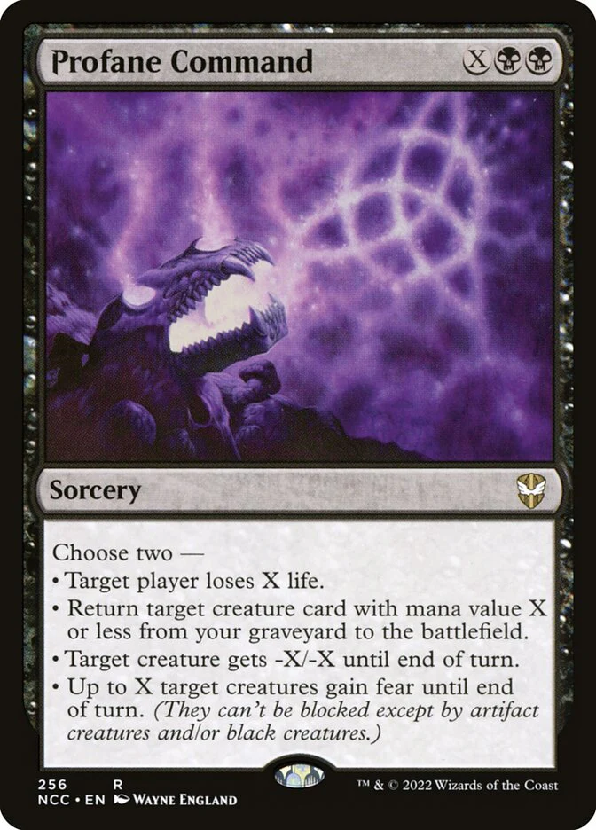 Profane Command 256/93 (Commander: Streets of New Capenna)