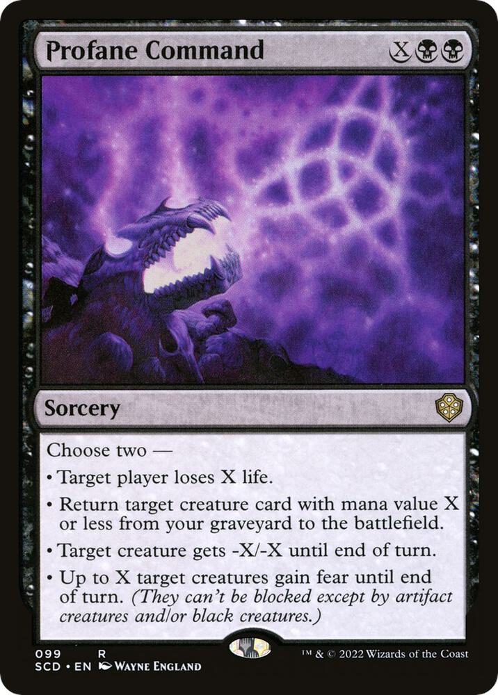 Profane Command 99/352 (Starter Commander Decks)