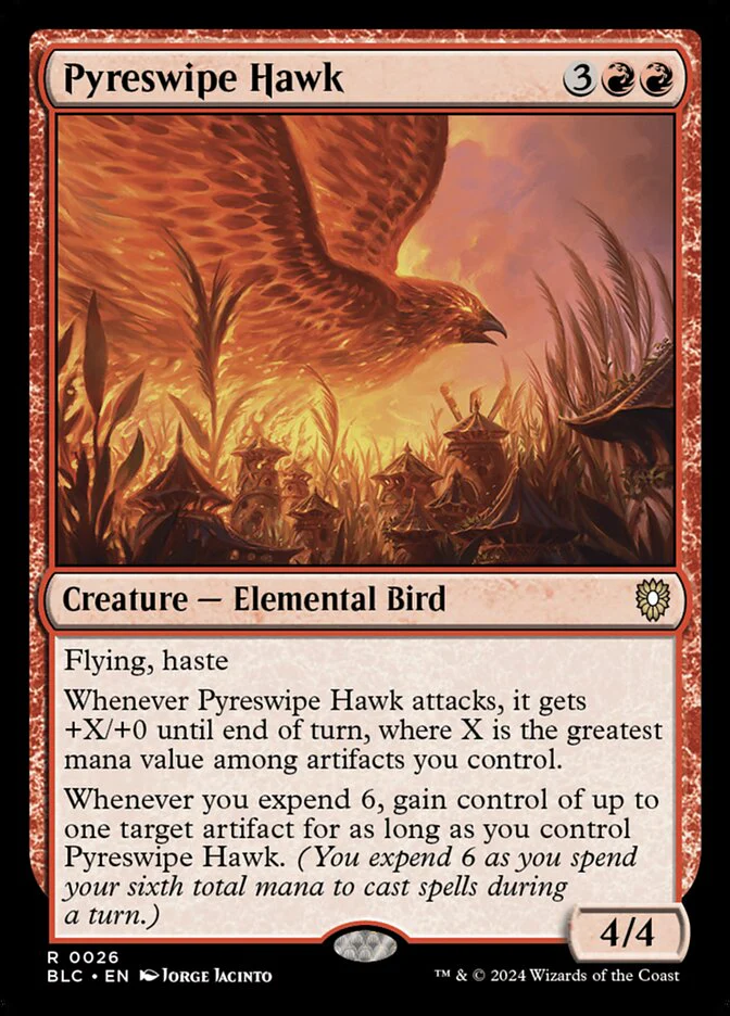 Pyreswipe Hawk 26/40 (Commander: Bloomburrow)