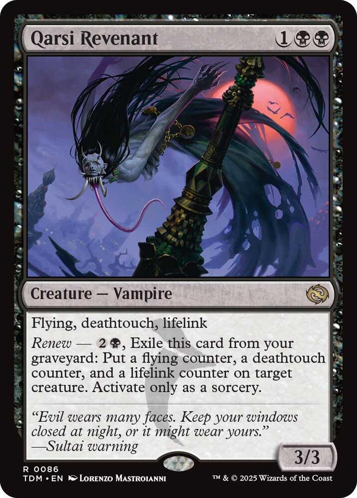 Qarsi Revenant 86 (Tarkir: Dragonstorm)  - Foil