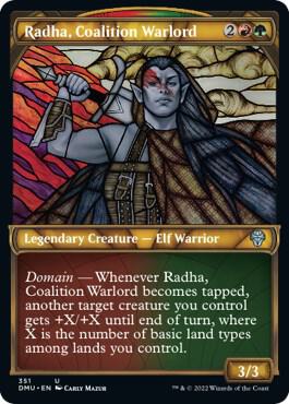Radha Coalition Warlord Textured Foil 351/281 (Dominaria United)  - Foil