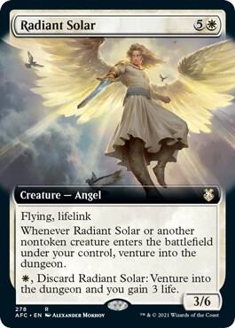 Radiant Solar Extended Art 278/62 (Commander: Adventures in the Forgotten Realms)