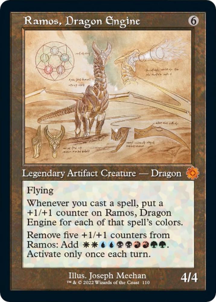 Ramos Dragon Engine Schematic 110/63 (The Brothers' War: Retro Frame Artifacts)