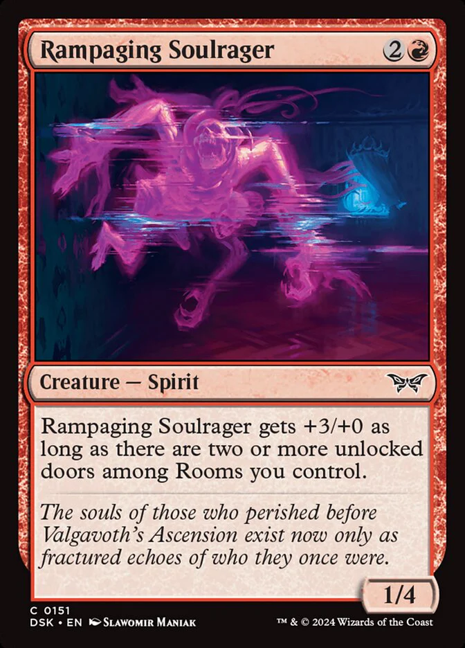 Rampaging Soulrager 151 (Duskmourn: House of Horror)  - Foil