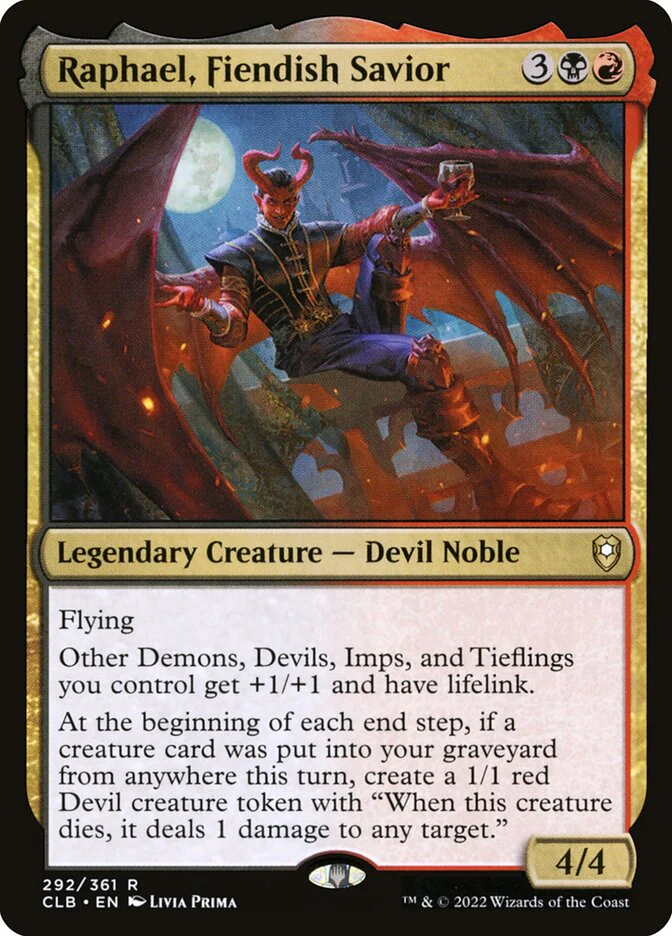 Raphael, Fiendish Savior 292/361 (Commander Legends: Battle for Baldur's Gate)