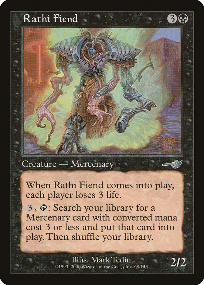 Rathi Fiend 68/143 (Nemesis) - Foil