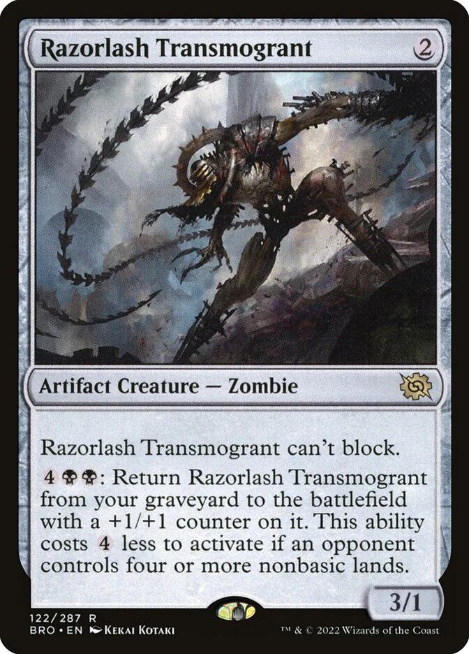 Razorlash Transmogrant 122 (The Brothers' War) - Foil