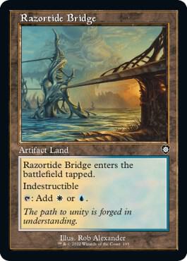 Razortide Bridge Retro Frame 195 (Commander: The Brothers' War)