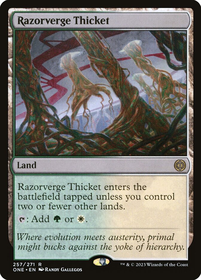 Razorverge Thicket 257 (Phyrexia: All Will Be One)  - Foil