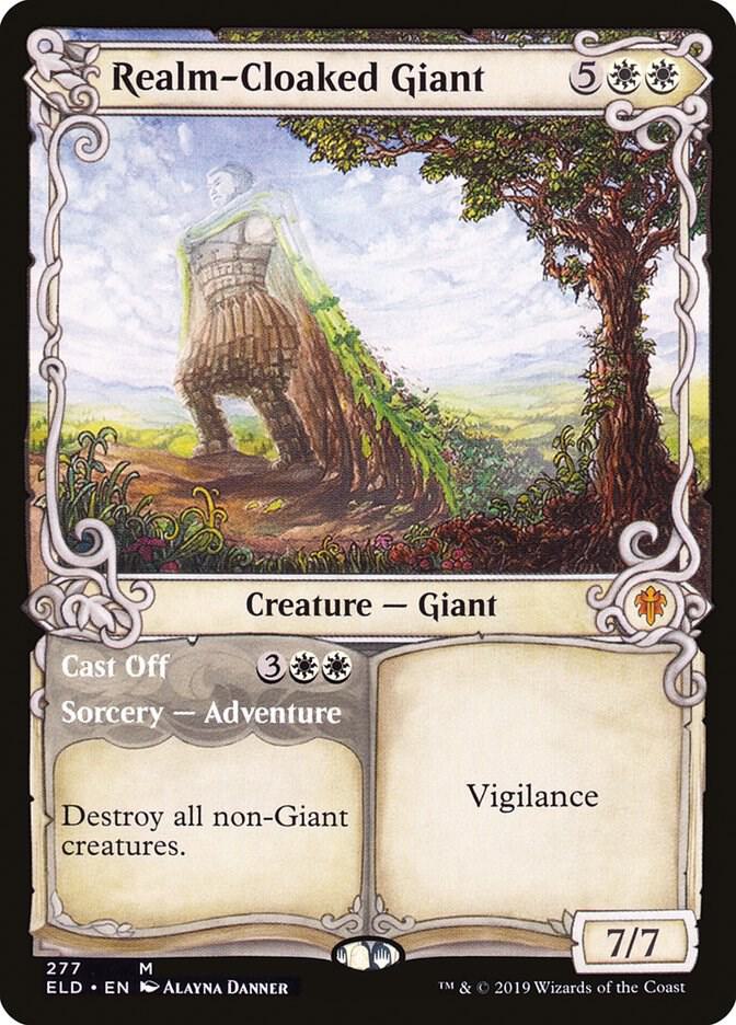 Realm-Cloaked Giant // Cast Off 277/269 (Throne of Eldraine)  - Showcase Foil