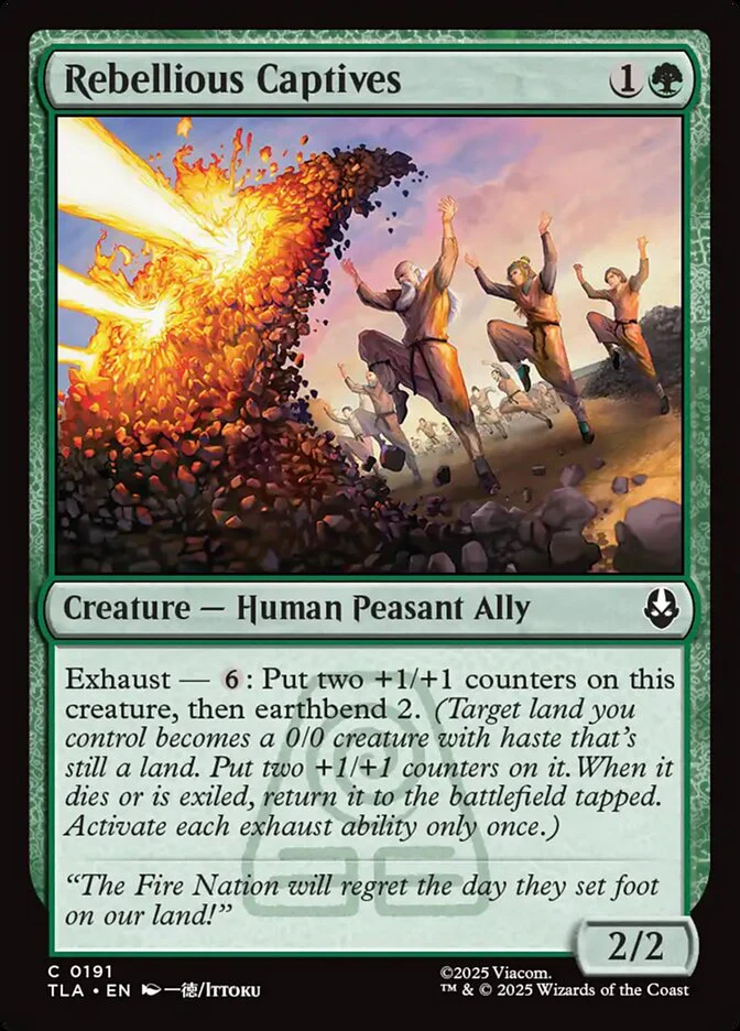Rebellious Captives 191/286 (Avatar: The Last Airbender)  - Foil