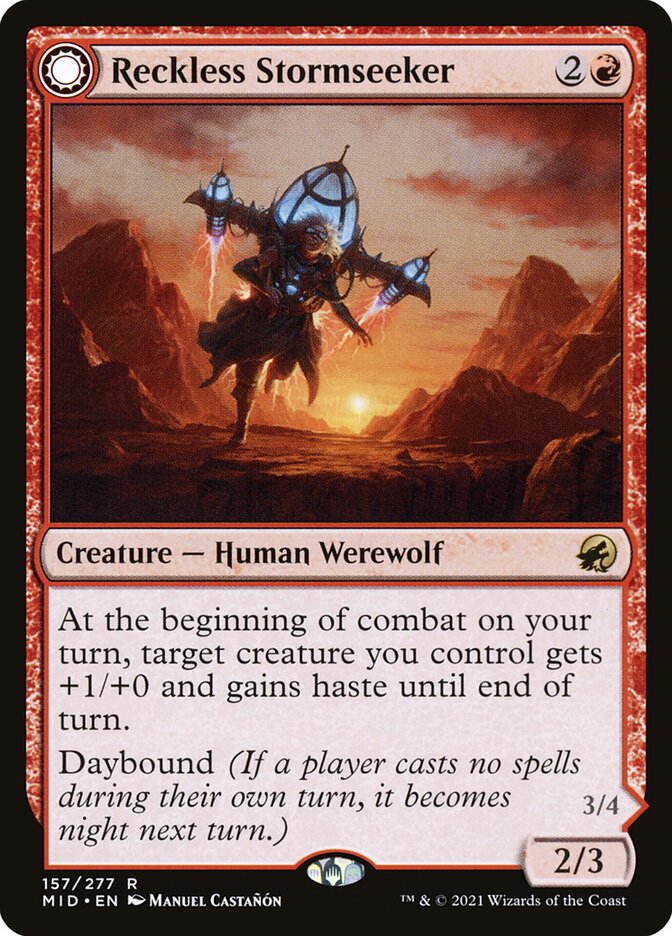Reckless Stormseeker 157 (Innistrad: Midnight Hunt)  - Foil