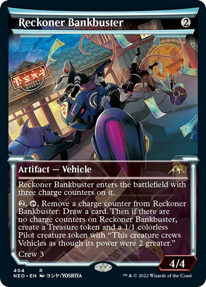 Reckoner Bankbuster 404/302 (Kamigawa: Neon Dynasty)  - Showcase Foil