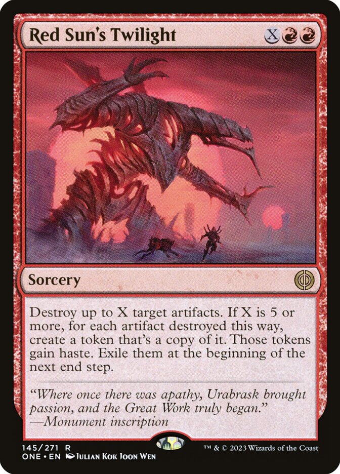 Red Sun's Twilight 145/271 (Phyrexia: All Will Be One)