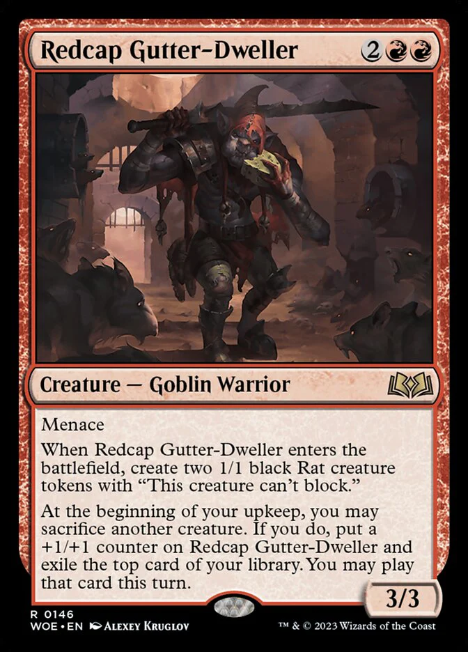 Redcap Gutter-Dweller 146/276 (Wilds of Eldraine)  - Foil