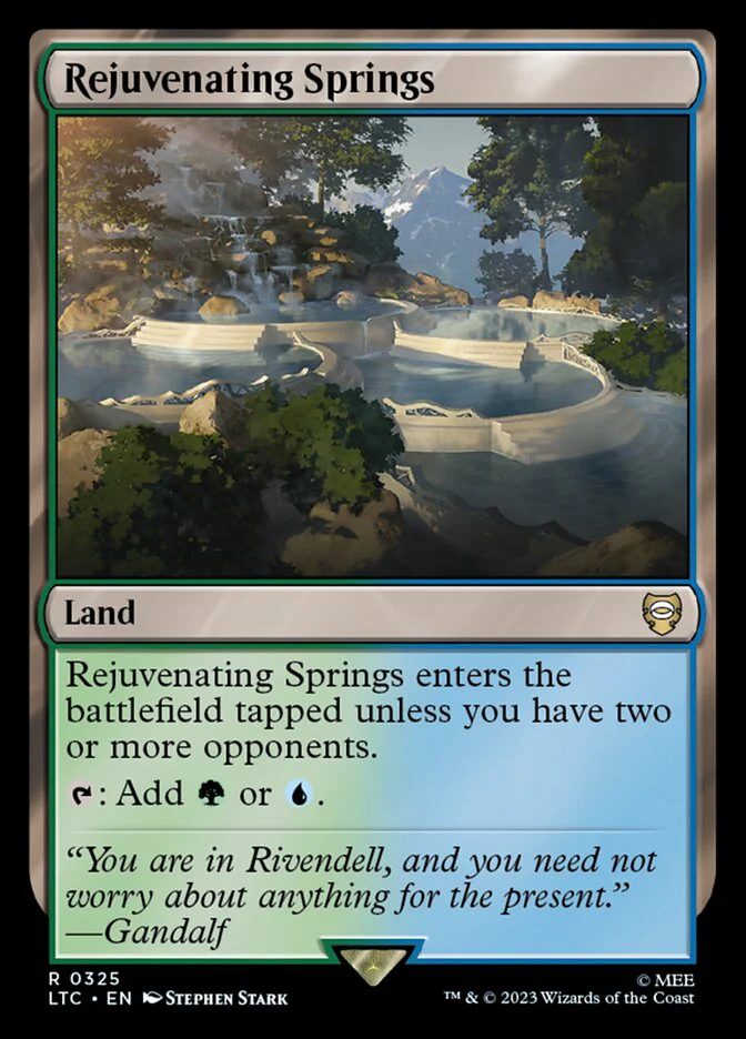 Rejuvenating Springs 325 (Commander: The Lord of the Rings: Tales of Middle-earth)