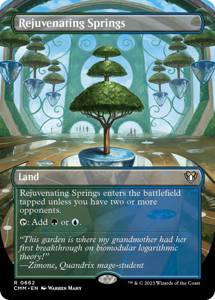 Rejuvenating Springs 662 (Commander Masters)  - Borderless Foil