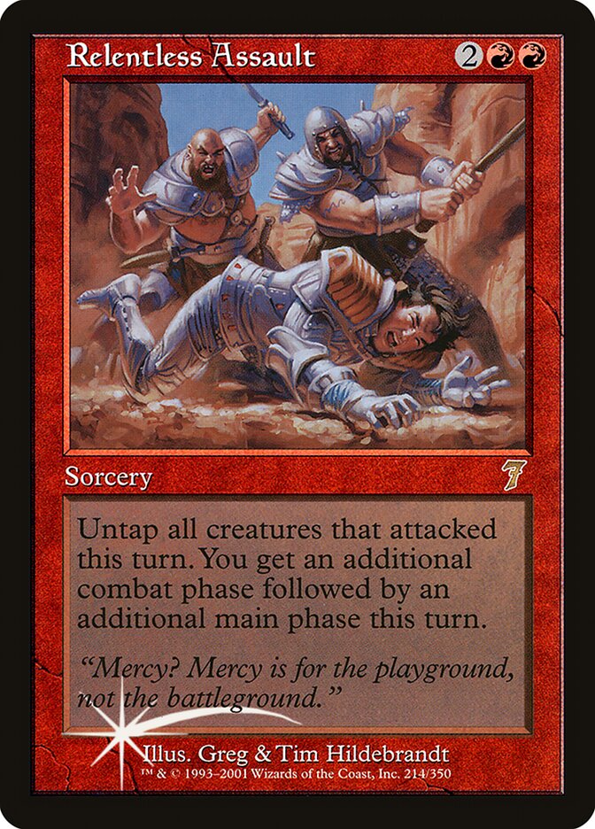 Relentless Assault 214★/350 (7th Edition)  - Foil