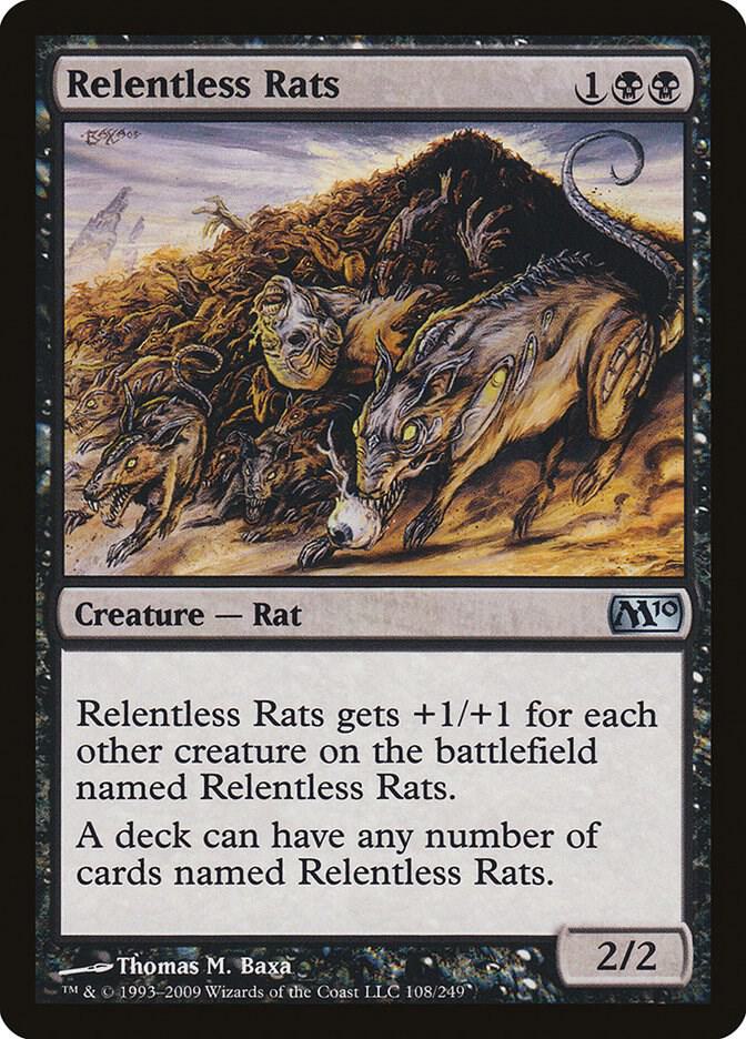 Relentless Rats 108/249 (Magic 2010 (M10))