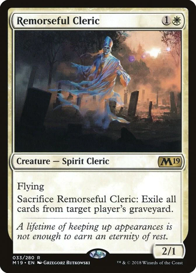 Remorseful Cleric 33/280 (Core Set 2019)