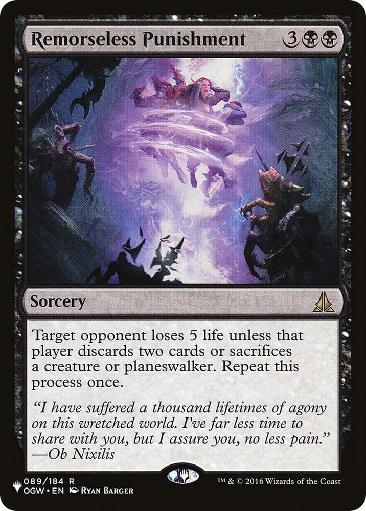 Remorseless Punishment OGW-89/5075 (The List Reprints)
