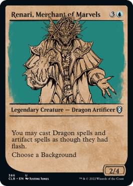 Renari Merchant of Marvels Showcase 386/361 (Commander Legends: Battle for Baldur's Gate)  - Foil