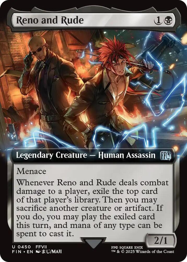 Reno and Rude  450/309 (FINAL FANTASY)  - Extended Art Foil