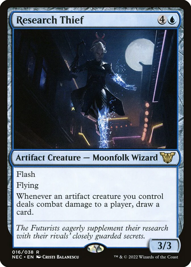 Research Thief 16/38 (Commander: Kamigawa: Neon Dynasty)