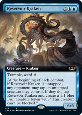 Reservoir Kraken Extended Art 413/281 (Streets of New Capenna)  - Foil