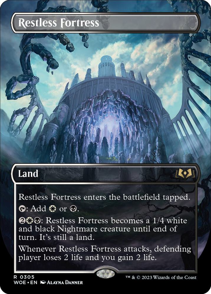 Restless Fortress 305/276 (Wilds of Eldraine)  - Borderless Foil