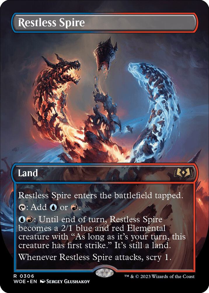 Restless Spire 306/276 (Wilds of Eldraine)  - Borderless Foil