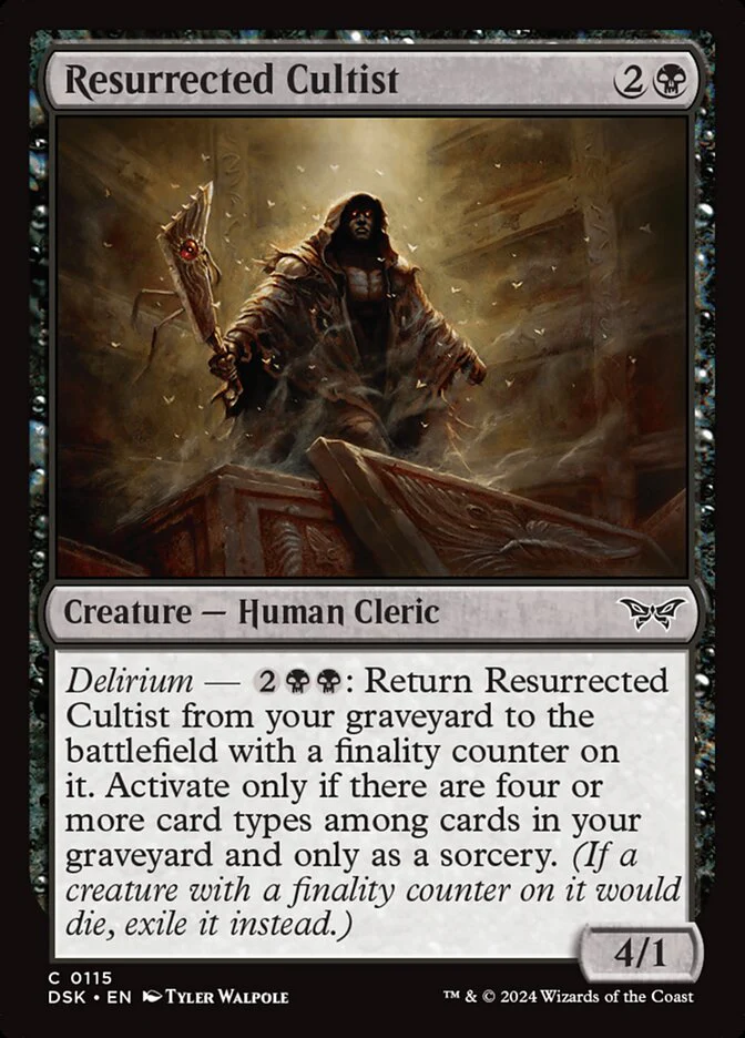 Resurrected Cultist 115/286 (Duskmourn: House of Horror)