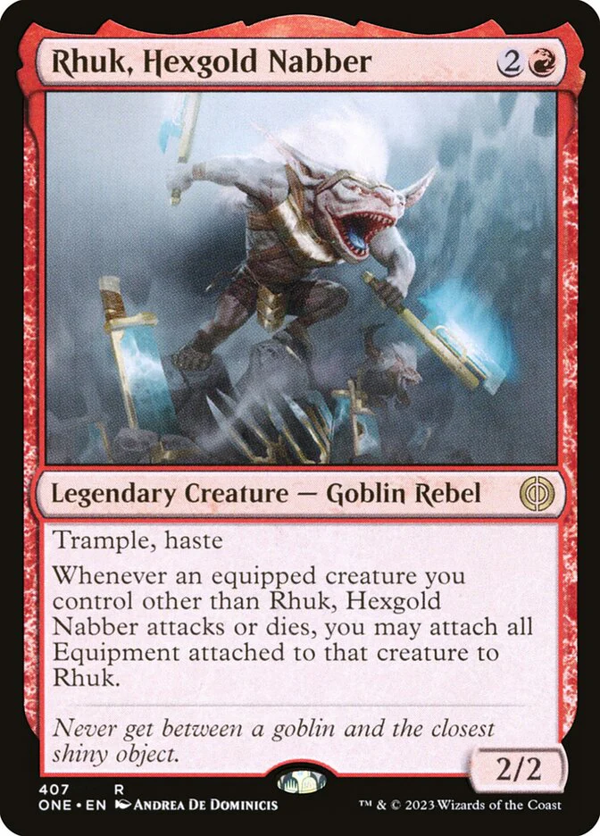 Rhuk, Hexgold Nabber 407/271 (Phyrexia: All Will Be One)